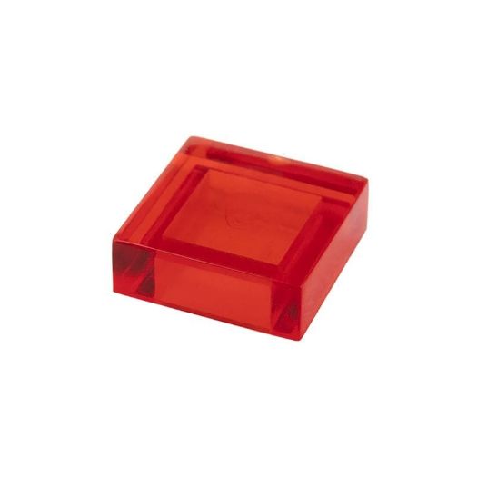 Slika za kategorijo Ploščice (1x1,1x2,2x2,2x4) prozorno ognjeno rdeča 224 /vrečka 1000 kos 
