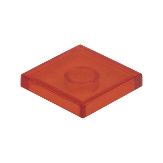 Image de la catégorie Plaques lisses (1x1,1x2,2x2,2x4) rouge feu transparente 224 /sachet  1000 pieces 