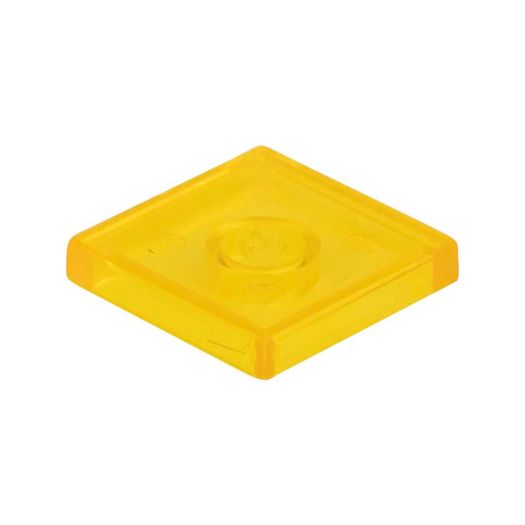 Picture for category Tiles (1x1,1x2,2x2,2x4) traffic yellow transparent 004 /bag 1000 pcs