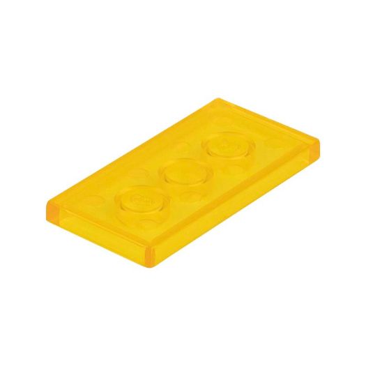 Picture for category Tiles (1x1,1x2,2x2,2x4) traffic yellow transparent 004 /bag 1000 pcs