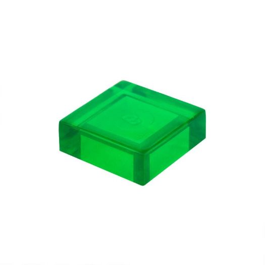 Image de la catégorie Plaques lisses (1x1,1x2,2x2,2x4) vert de sécurité transparente 708 /sachet  1000 pieces 