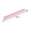 Picture of Loose brick 1X12 light pink 970
