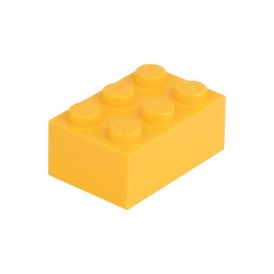 Picture of Loose brick 2X3 melon yellow 242