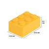 Picture of Loose brick 2X3 melon yellow 242