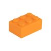 Picture of Loose brick 2X3 bright red orange 150