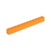 Picture of Loose brick 1X12 bright red orange 150