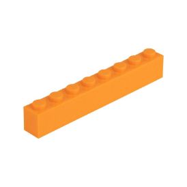 Slika Posamezna kocka 1X8 svetlo oranžna 150
