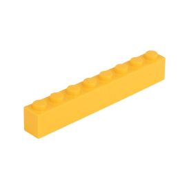 Picture of Loose brick 1X8 melon yellow 242