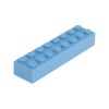 Picture of Loose brick 2X8 light blue 890