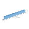 Picture of Loose brick 1X12 light blue 890
