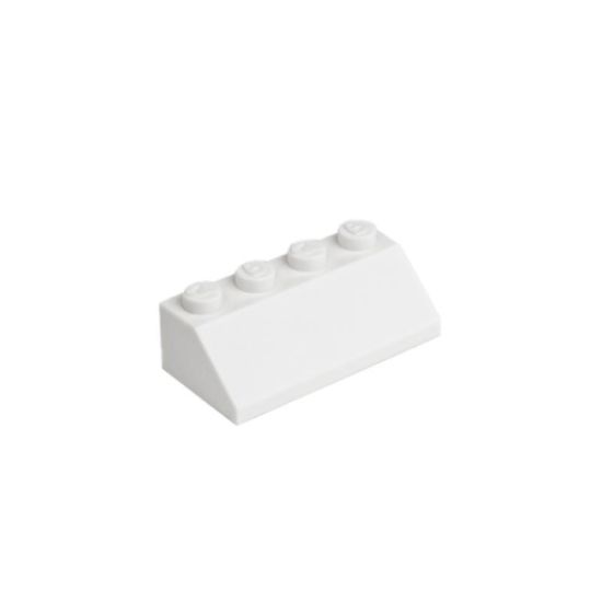 Picture of Roof tile 2X4/ 45° - pure white 713