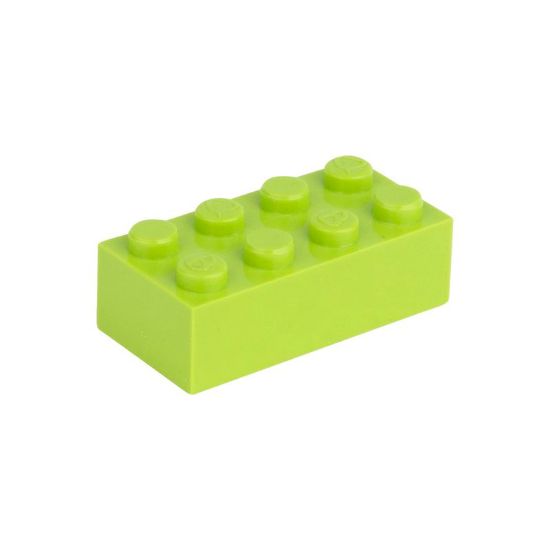 Slika Posamezna kocka 2X4 svetlo zelena 334