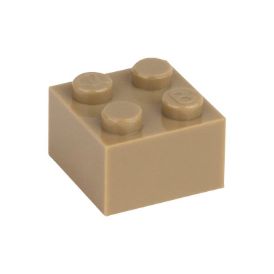 Image de Brique 2X2 beige foncé 268