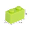 Picture of Loose brick 1X2 bright green 334