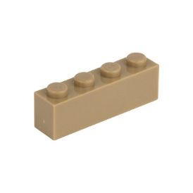 Bild von Lose Baustein 1X4 Graubeige 268