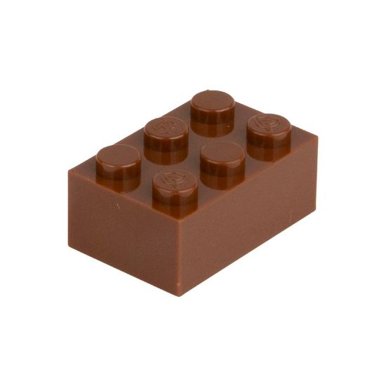 Picture of Loose brick 2X3 signal brown 090