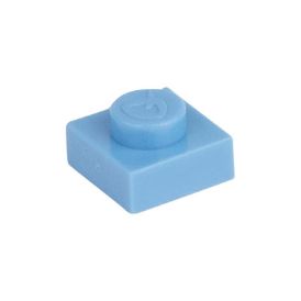 Picture of Loose plate 1X1 light blue 890