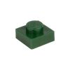 Picture of Loose plate 1X1 moss green 484