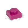 Picture of Loose plate 1X1 traffic purple 624