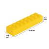 Picture of Loose brick 2X8 traffic yellow 513