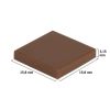 Picture of Loose tile 2X2 signal brown 090