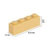 Picture of Loose brick 1X4 sand yellow 595