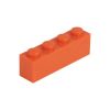 Picture of Loose brick 1X4 pure orange 501