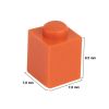 Picture of Loose brick 1X1 pure orange 501