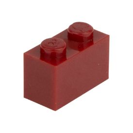 Slika Posamezna kocka 1X2 rjavo rdeča 852