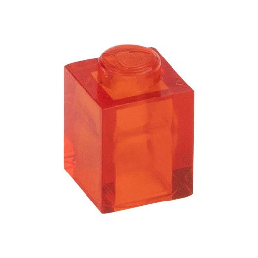 Image de la catégorie Unicolore Boîte rouge feu transparente 224 /300 pieces