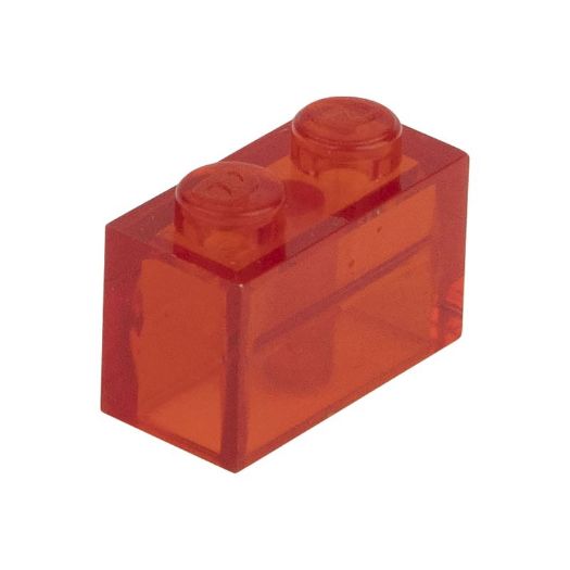 Slika za kategorijo Enobarvna škatlica prozorno ognjeno rdeča 224 /300 kos 