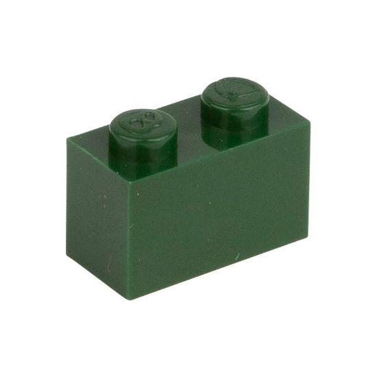 Slika Posamezna kocka 1X2 mah zelena 484