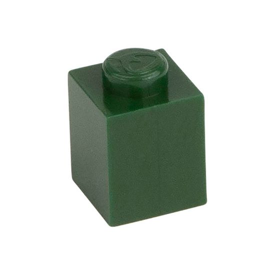Slika Posamezna kocka 1X1 mah zelena 484