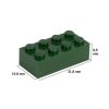 Picture of Loose brick 2X4 moss green 484