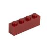 Picture of Loose brick 1X4 brown red 852