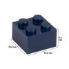 Picture of Loose brick 2X2 sapphire blue 473