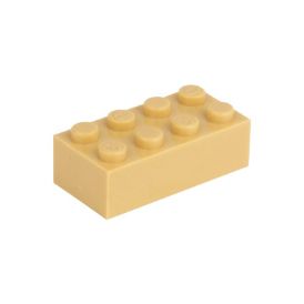 Slika Posamezna kocka 2X4 peščeno rumena 595