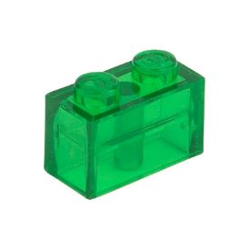 Slika Posamezna kocka 1X2 prozorno signalno zelena 708