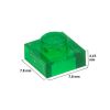 Picture of Loose plate 1X1 signal green transparent 708