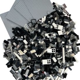 Slika Vrečka kock hišne mešanice v črno beli barvni kombinaciji/ 1000 kos