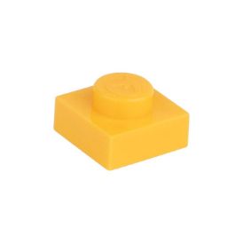 Picture of Loose plate 1X1 melon yellow 242