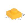 Picture of Loose plate 1X1 melon yellow 242