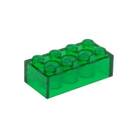 Picture of Loose brick 2X4 signal green transparent 708