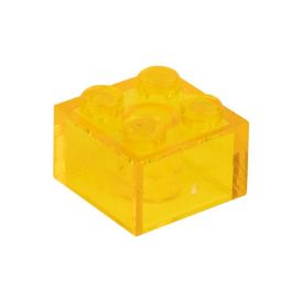 Picture of Loose brick 2X2 traffic yellow transparent 004