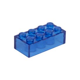 Slika Posamezna kocka 2X4 prozorno nebesno modra 192