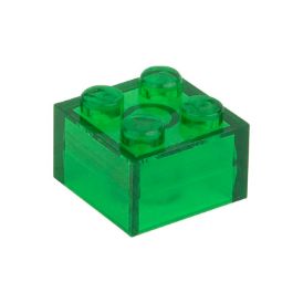 Picture of Loose brick 2X2 signal green transparent 708