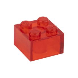 Slika Posamezna kocka 2X2 prozorno ognjeno rdeča 224