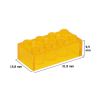 Picture of Loose brick 2X4 traffic yellow transparent 004