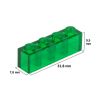 Picture of Loose brick 1X4 signal green transparent 708