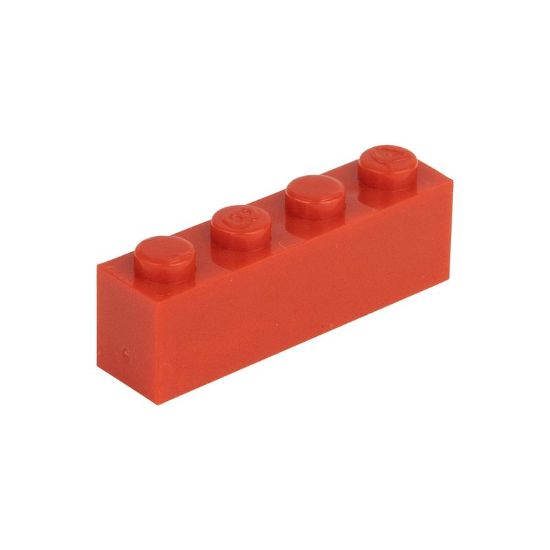 Slika Posamezna kocka 1X4 ognjeno rdeča 620